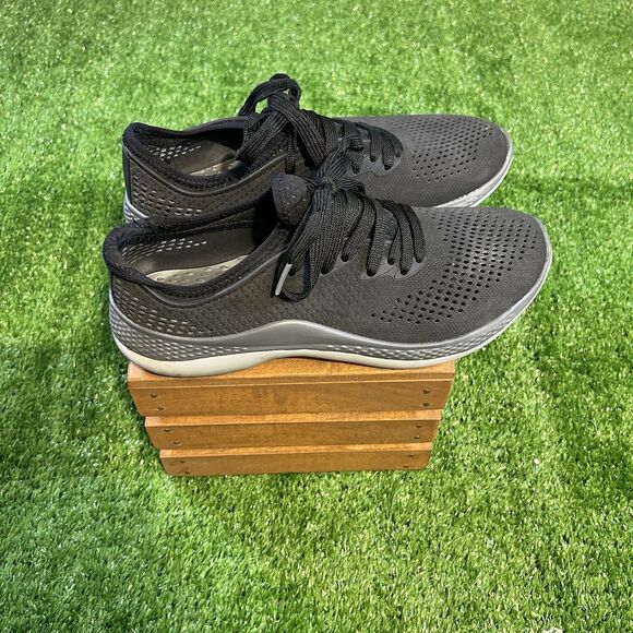 Crocs LiteRide 360 Pacer Shoes Women's Size 8 Black/Grey Boating Waterproof Shoe - Picture 1 of 6